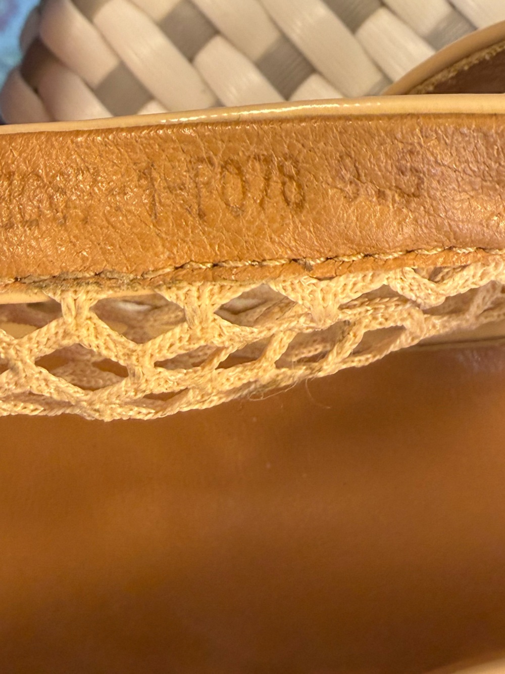 Women's Tan Mesh Mary Jane Flats - Picture 12 of 12